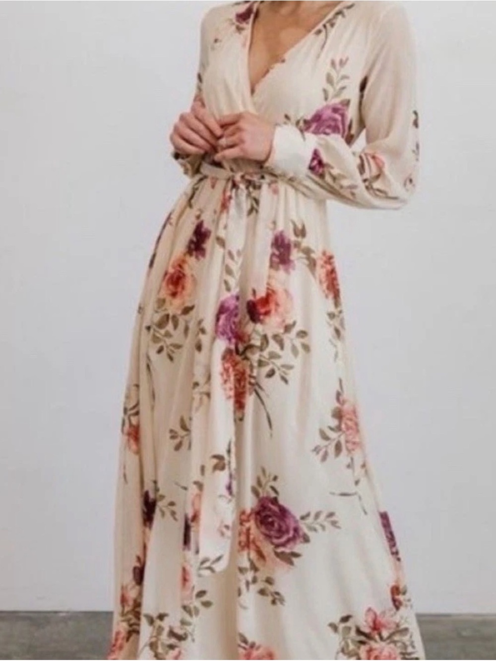 BALTIC BORN Lydia Chiffon Maxi Dress Floral